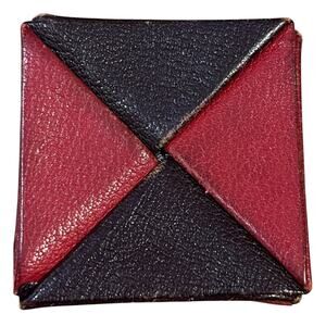 Hermes Zulu coin purse pouch purple and pink well loved